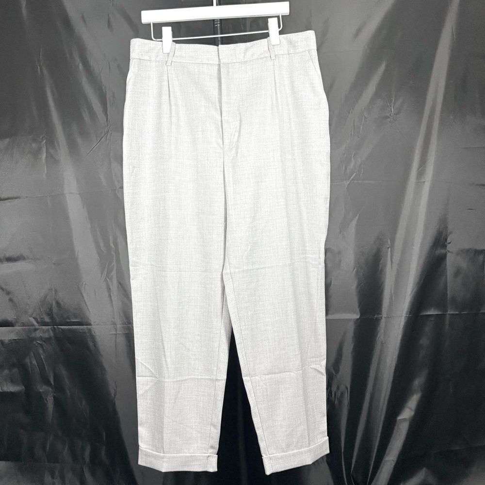 Zara Light Gray Ankle casual pants Sz XXL - Picture 2 of 14